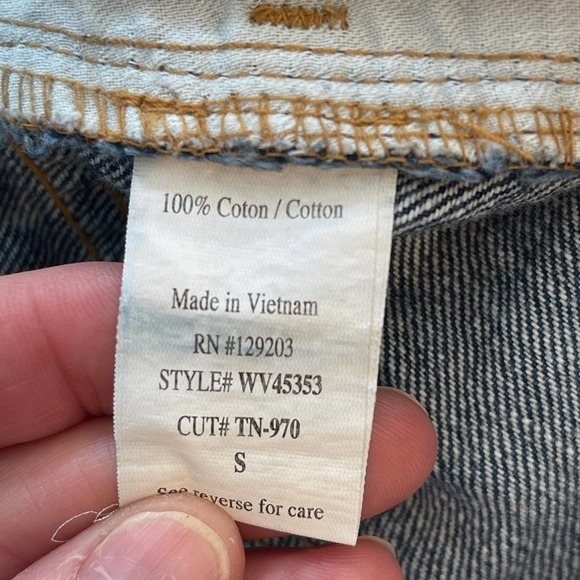 Cello Blue Cut Off Jeans Distressed Size Small Pre-owned - Picture 5 of 7